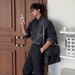 2026 Stylish Denim Shirt For Men, Spring Loose Casual Shirt, Korean Style Trendy Workwear Turn-down Collar Jacket_viptrois.com