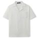 Men's Clothing Cross Border Foreign Trade Men's Clothing Summer New Cuban Collar Short Sleeved Shirt Holiday Style Solid Color Men's Shirt A0305_viptrois.com