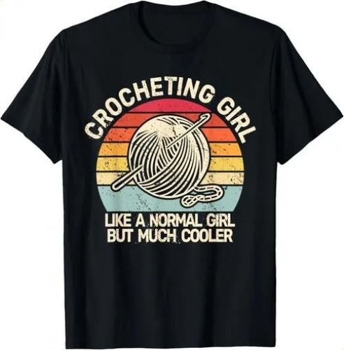T-shirtt-shirtcrocheting Girl Vintage Crocheter Funny 2026 For Wo_viptrois.com