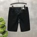 Men's Clothing Denim Shorts Thin White Ripped Mid Length Pants Five Point Jeans_viptrois.com