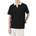 Men's Luxury Polo Shirt Summer Casual Short Sleeve Slim Fit Breathable Solid Color T-Shirt For Daily Wear_viptrois.com