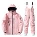 Unisex Korean-Style Ski Outfit Set – Thermal Insulated Waterproof Snowboarding Jacket & Pants_viptrois.com