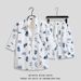 Men's Clothing Ice Silk Beach Suit Men's Short Sleeve Floral Shirt Large Size Loose Hawaii Quick Dry Casual Shorts Couple Suit_viptrois.com