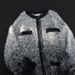 Watercolor Dip-Dye Cardigan – Unisex Cropped Knit With Ombre Effect & Soft Mohair-Like Texture_viptrois.com