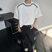 Men's Oversized Short Sleeve, Drop Shoulder Design, Thick Cotton Blend, Streetwear Style, Plain Color, Casual Daily Wear_viptrois.com