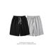Japanese Harajuku Style Solid Color Casual Shorts For Men - Loose Fit Breathable Summer Short Pants With Elastic Waistband_viptrois.com