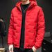 Men's Autumn Winter, Korean Version, Casual Hooded Youth Jacket, Warm And Warm, Thickened Cotton Jacket_viptrois.com