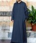 Men's Moslem Simple Long Men's Hooded Shirt Muslim Robe Male_viptrois.com