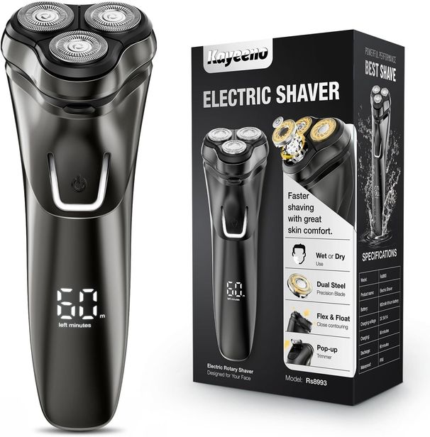 Electric Razor For Men, Electric Shaver For Men, Rechargeable Wet Dry_viptrois.com