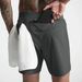 Men's Quick Drying Solid Color Running Shorts Single Layer Woven Fitness Casual Sports Five Point Pants_viptrois.com