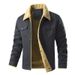 Men's Utility Workwear Jacket – Heavyweight Washed Cotton With Fleece Lining | Multi-Pocket Tactical Design_viptrois.com