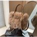 Women's Bags Autumn And Winter Fox Fur Fashionable Hand Held Evening Bag Temperament Plush Bag Shoulder Crossbody Women's Bag_viptrois.com