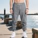 Men's Clothing Autumn And Winter Heavy Loose High Street Casual Sports Men's Multi Pocket Workwear Trousers_viptrois.com