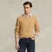 Men's Embroidered Pony Pullover Sweater – Soft Wool-Blend, Round Neck, Long Sleeve (S-XXXL, Off-White/Black/Dark Blue/Greyish/Orange)_viptrois.com