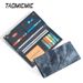 Bifold Wallet Slim Credit Card Wallet Men's Long Wallet Zippered Coin Pocket_viptrois.com