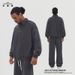 Autumn And Winter 430G Semi-open Lapel Sweater Men's Loose Top Terry Fleece Warm Retro Men's Simple Coat_viptrois.com