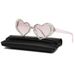 European And American New Peach Heart Diamond Sunglasses For Women Cute Cat Eye Heart Shaped Sunglasses With Diamonds Handmade Glasses_viptrois.com