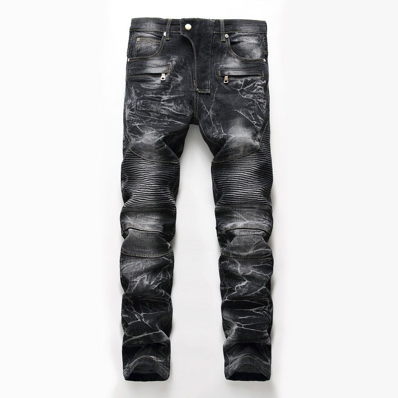 Men's Clothing supply of jeans,nostalgic,motorcycle jeans, straight,men's, personalized trousers_viptrois.com