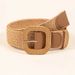 Bohemian style square button woven women's belt, versatile belt for beach party dresses_viptrois.com
