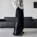 Men's Color Blocked Striped Quick Drying Paratrooper Casual Pants Wide Leg Loose Fit Breathable Floor Length Trousers for Summer_viptrois.com