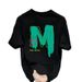 High End And Niche Round Neck Light Luxury Men's Short Sleeved Pure Cotton Fashion Label Printed Youth T-shirt Trend_viptrois.com