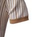 2025 Summer New Men's Short Sleeved Knitted Stripe Fashion Business Polo Shirt For Men_viptrois.com