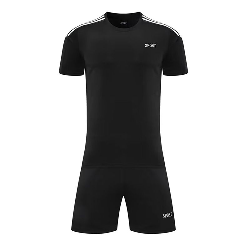 Men's Clothing training suit short-sleeved student sports football clothes printed summer new football suit suit men_viptrois.com