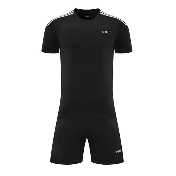 Men's Clothing training suit short-sleeved student sports football clothes printed summer new football suit suit men_viptrois.com