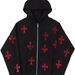2022 New Autumn Loose Top For Men Women With Star Rhinestones And Zipper Y2K Sweatshirt_viptrois.com