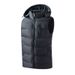 Men's Winter Thermal Vest Jacket - Windproof Outdoor Fleece Coat With Multiple Pockets, Lightweight Warm Layering For Hiking & Daily Wear_viptrois.com
