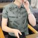 2025 Summer New Youth High End Fashion Casual Leading Short Sleeved T-shirt Men's Polo Bottom Shirt_viptrois.com