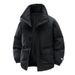 Men's Clothing Customized Stand Up Collar Cotton Coat For Men And Women, Korean Style Loose Thick Cotton Coat For Couples_viptrois.com