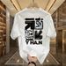Men's Clothing Handsome Heavy Cotton Short Sleeved T Shirt Bear Print T Shirt Trendy Street Loose Round Neck Top_viptrois.com
