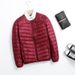 Pure 2023 Autumn Winter Down Jacket Men Round Neck Lightweight Short New Large Size Korean Version Slim Fit Fashion Casual_viptrois.com