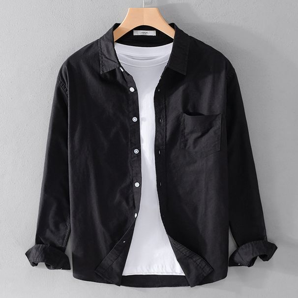 Men's Clothing Shirt Long Sleeve Tops Casual Thin Youth Handsome Shirt Jacket_viptrois.com