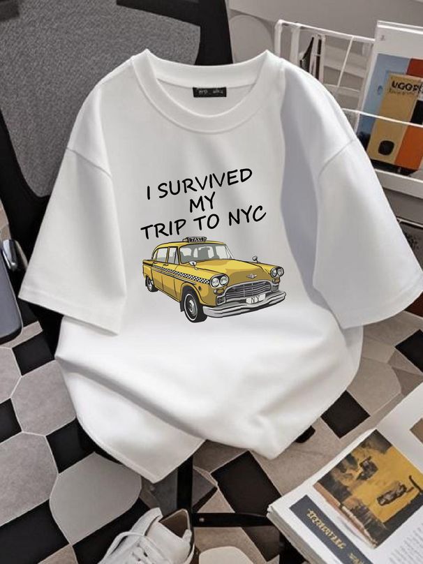 I Survived My Trip To NYC New York Cool Boy Girls Top T Shirt 690 Stylish Versatile Unisex Fashion Casual Streetwear Graphic Designer Clothes_viptrois.com