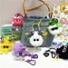 Bag Charm Cartoon Plush Briquettes Keychain Colorful Cute Doll Student School Bag Pendant Key Chain Ornaments Small Gifts_viptrois.com