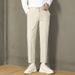 Men's Clothing Elastic Waist Drape Pants Men Autumn And Winter Small Suit Pants Ins Trend Nine Point Pants Straight Slim Loose Casual Pants Trend_viptrois.com