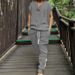 Men's Clothing Summer New Casual Jacquard Sports Suit Loose Fit Sleeveless Vest And Trousers_viptrois.com