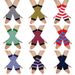 Unisex Knitted gloves with missing fingers anime stripes wearing fingers wrist cuff with false sleeves Thin children's fingers_viptrois.com
