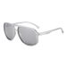 New Fashion Double Beam Aviator Frog Mirror Metal Accessories Trendy Sunglasses Driving Travel_viptrois.com