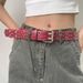 Rivet Belt Women's 2025 New Model, With Skirt High-end Waist Accessories American High Street Belt Men's Model_viptrois.com