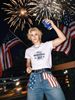 Cotton Men's Digital Printed Short Sleeved T-shirt, American Independence Day T-shirt_viptrois.com