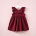 2024 summer girls' Korean version simple and trendy lotus leaf edge tied butterfly bow dress_viptrois.com