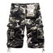 Man's clothing Men's loose casual five division pants camouflage shorts multi-pocket pants_viptrois.com
