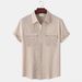 Men's Clothing New Large Size Shirt Printing Men's Loose Trendy Short Sleeved Lapel_viptrois.com