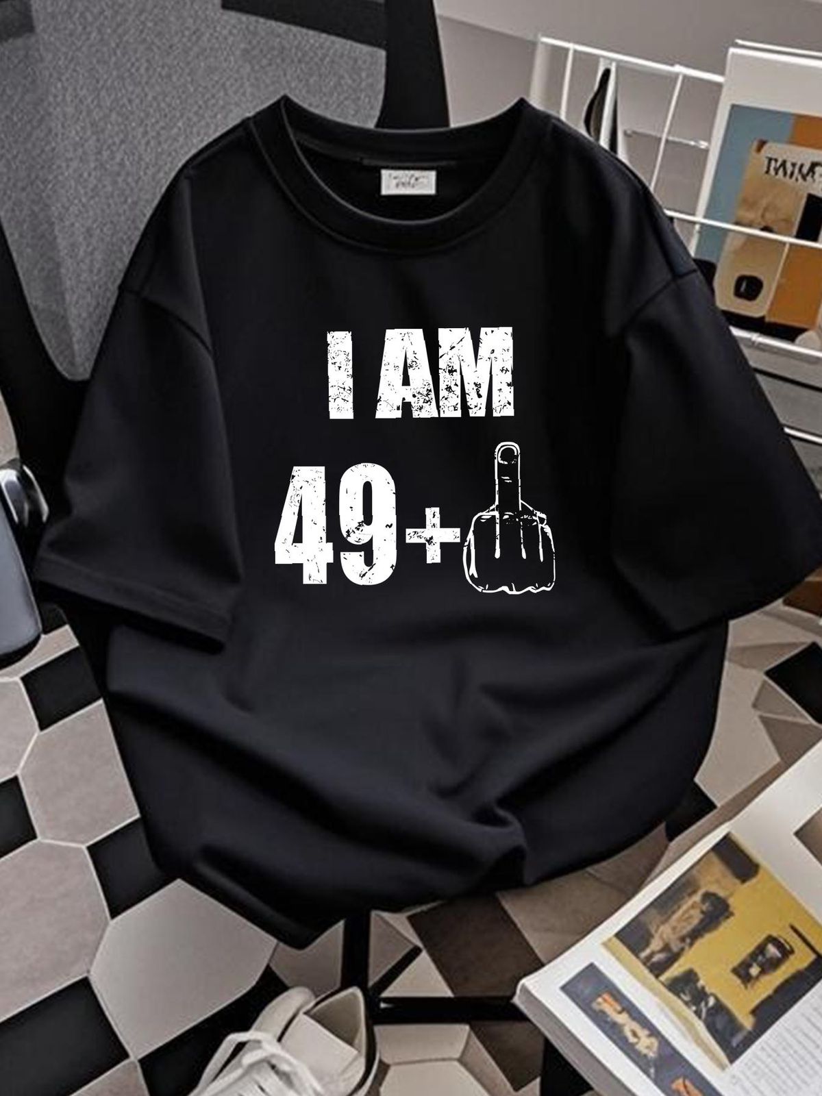 LIMITED I Am 49 Plus 1-50th Birthday Gift 1973 Birthday Classic S-5XL T-Shirt Breathable Graphic Summer Unisex Versatile Homme Comfortable_viptrois.com