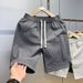 Men's Clothing Shorts Seersucker Versatile Casual Fashion Trend Loose Beach Shorts_viptrois.com