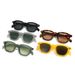 Vintage Square Sunglasses - Classic Black Frame & UV400 Protection | Minimalist Retro Style For Women & Men_viptrois.com