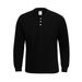 Round Neck Sweatshirt Men's Spring And Autumn Slim Fit Base Shirt Top American Street Fashion Versatile Solid Color_viptrois.com